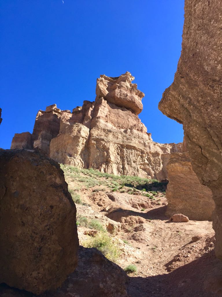 Hiking through the Charyn Canyon and staying overnight in yurts